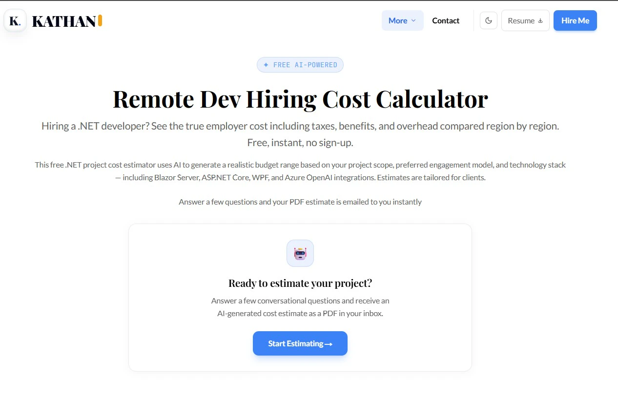.NET Project Cost Estimator logo