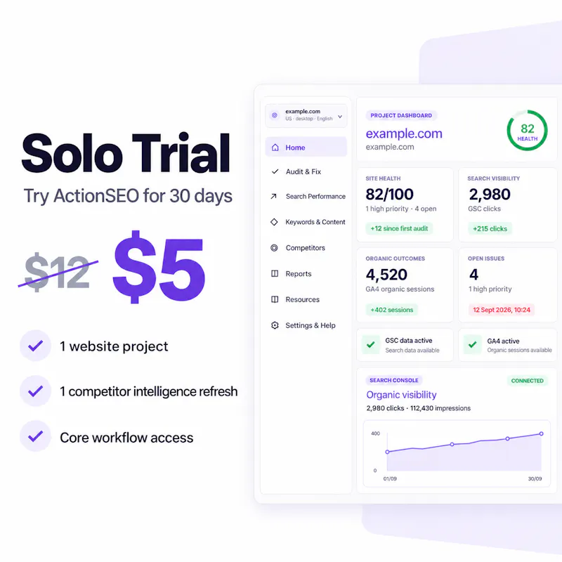 ActionSEO Audit & Report Tool screenshot 2