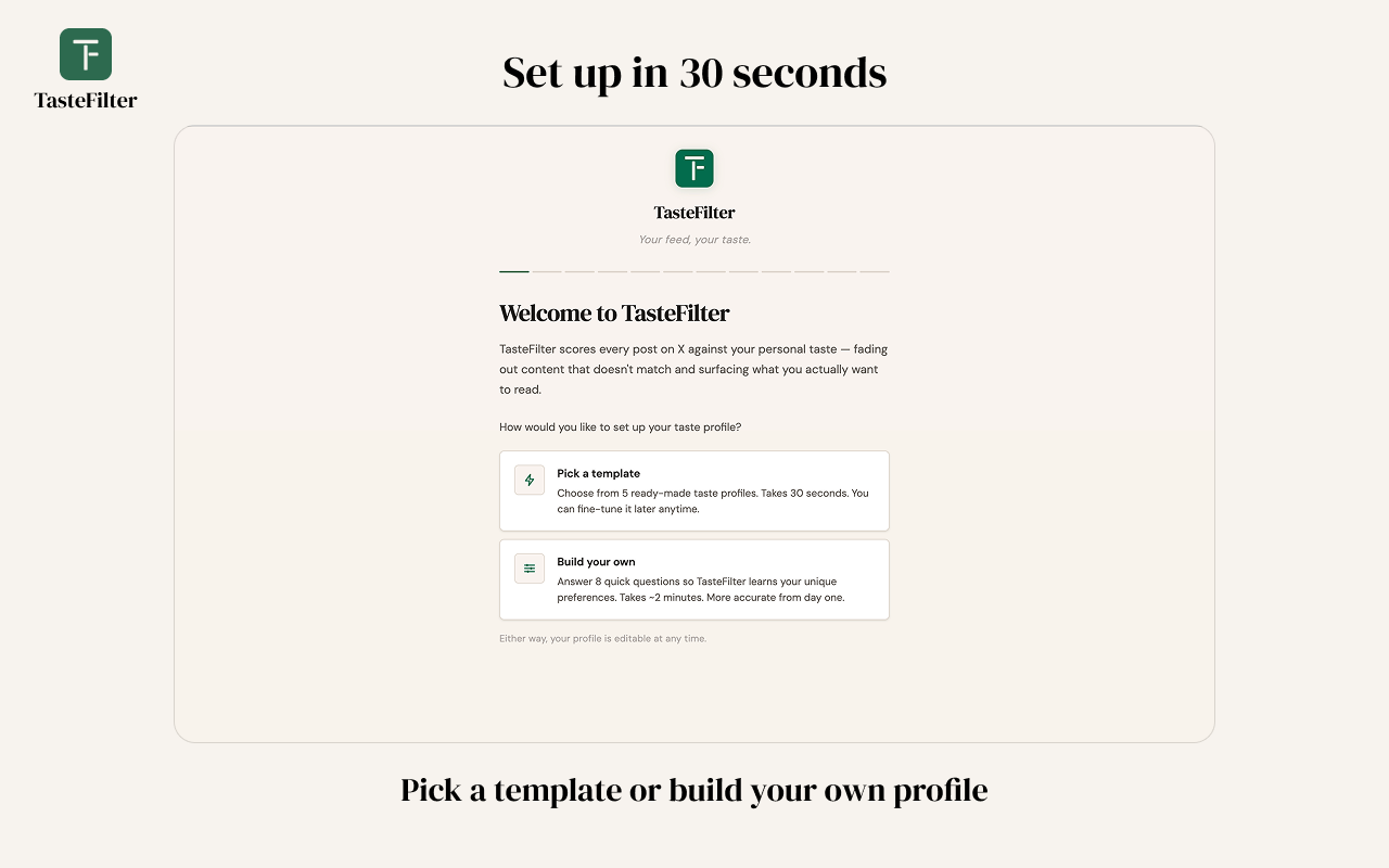 TasteFilter gallery image