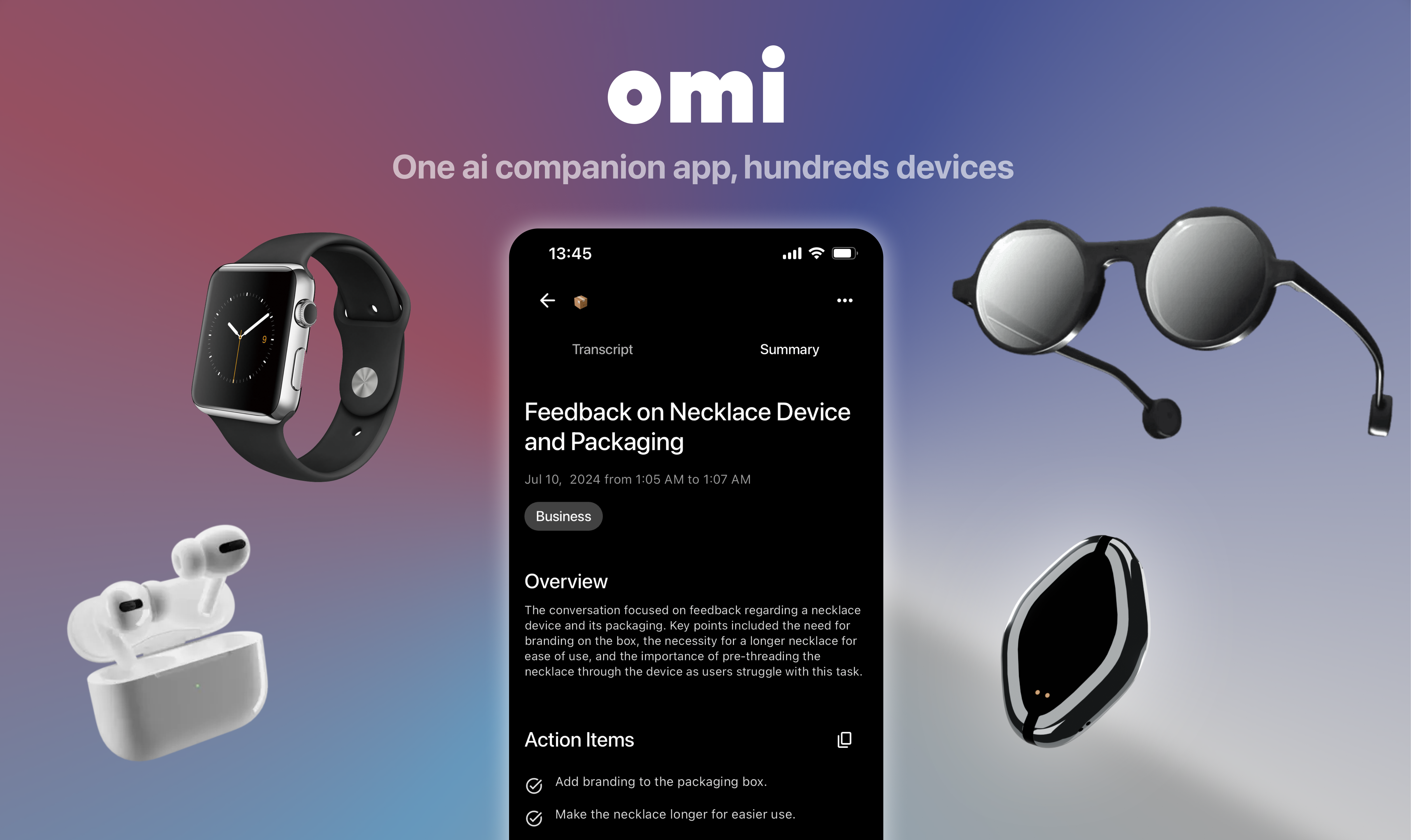 startuptile Omi AI-Open-source AI companion app that works with any device