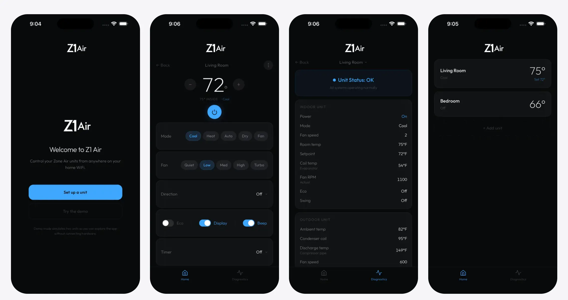 Smart Thermostat App: Zone Air gallery image