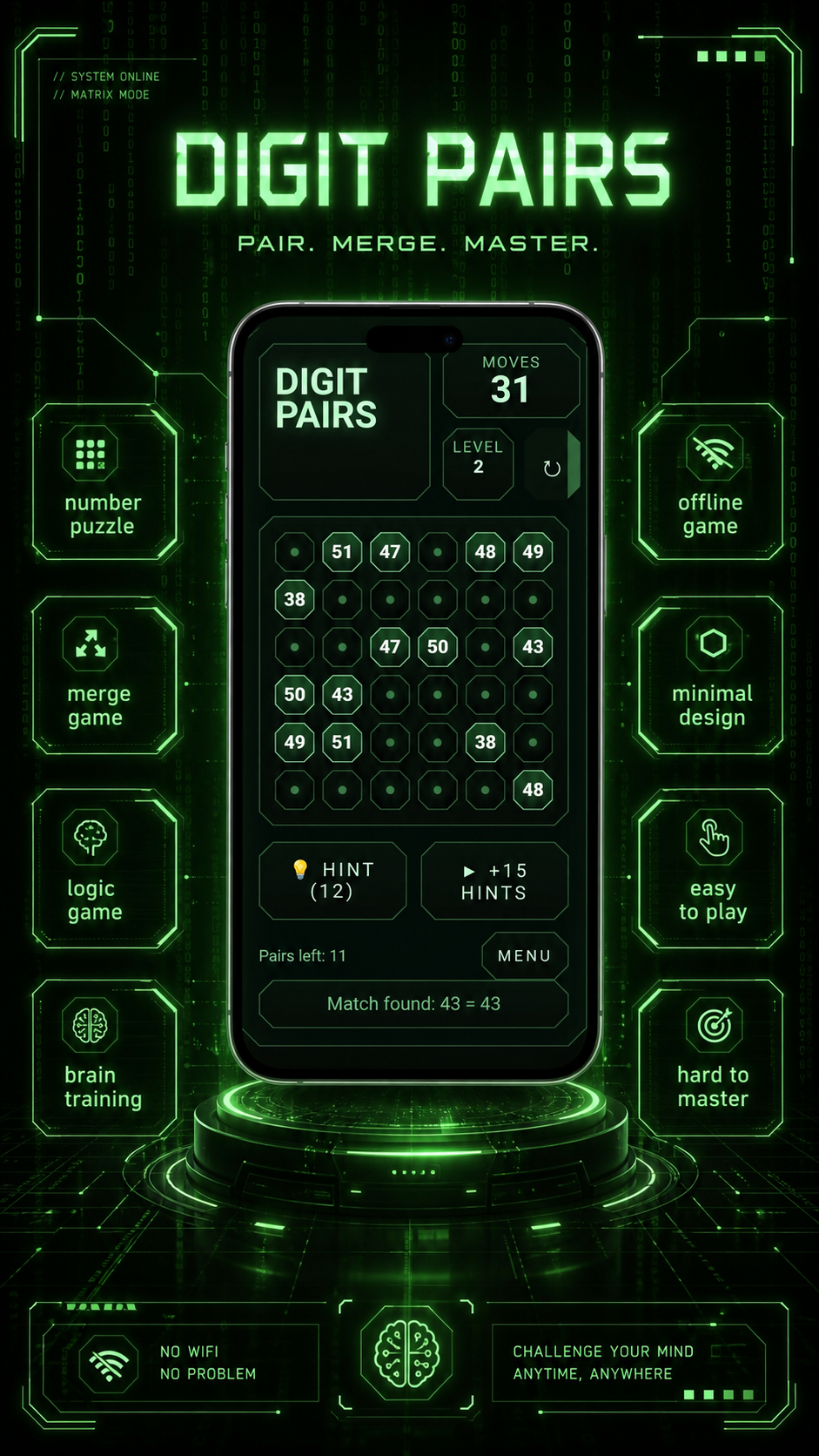 Digit Pairs: train your brain gallery image
