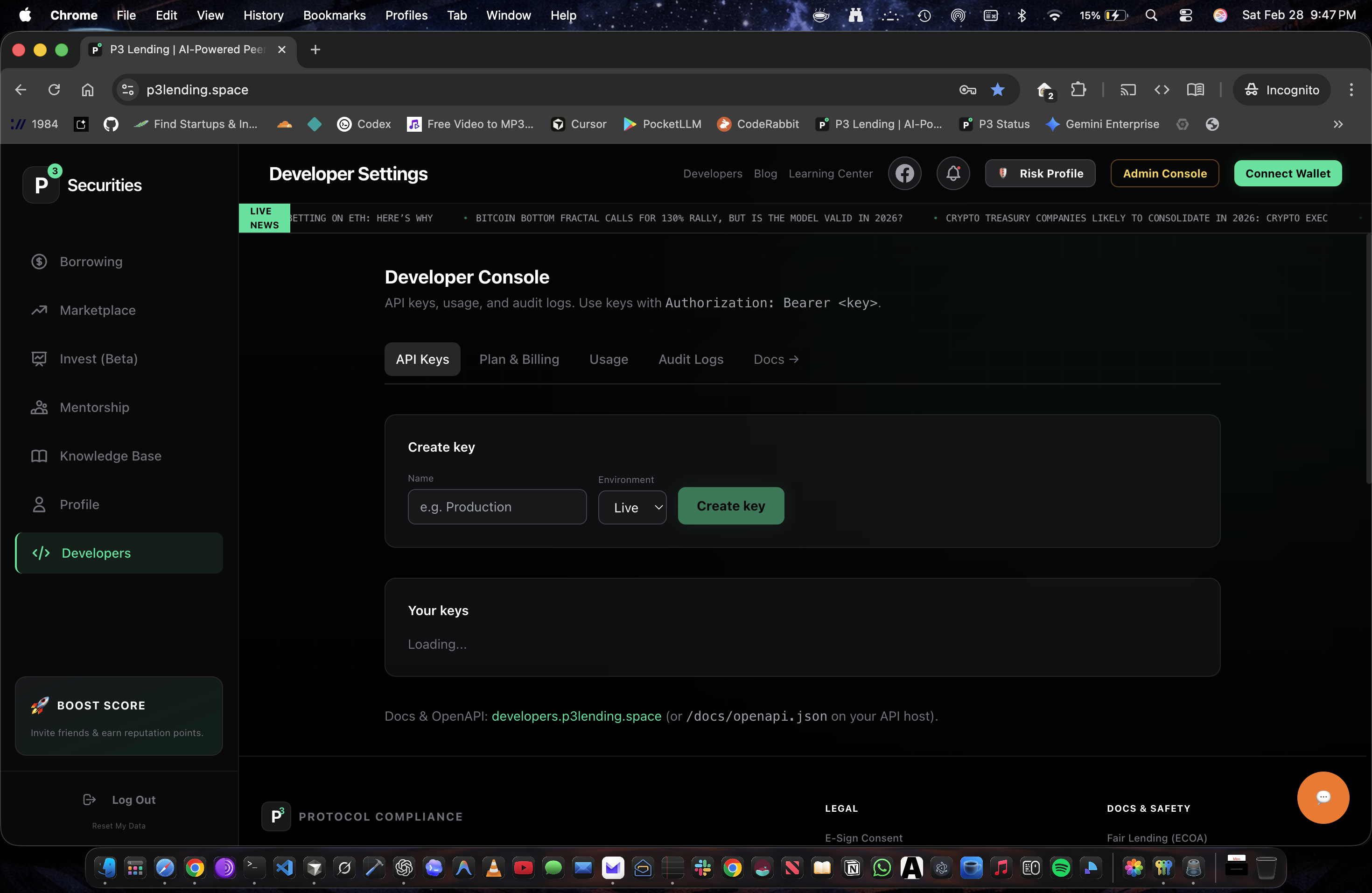 P3 Developer Dashboard gallery image