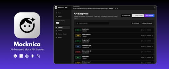 Mocknica - AI-Powered Mock API Server gallery image