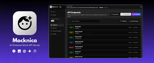 Mocknica - AI-Powered Mock API Server gallery image