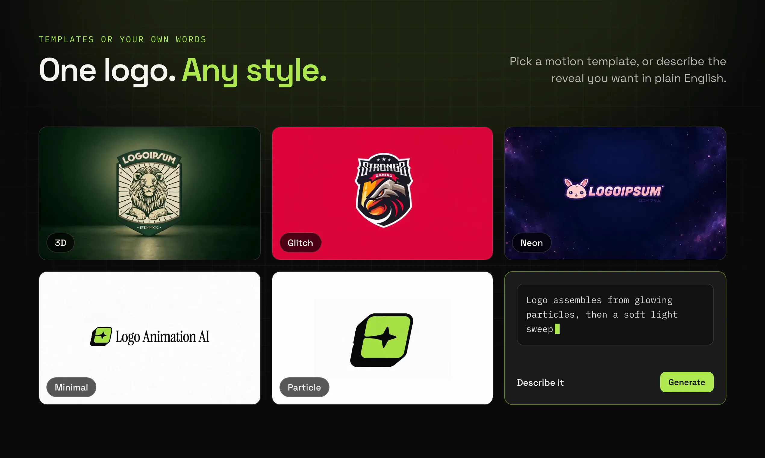 Logo Animation AI gallery image