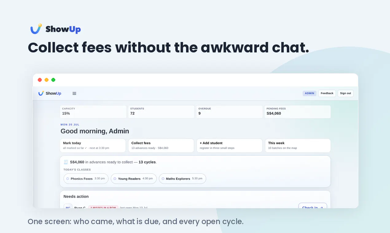 ShowUp screenshot