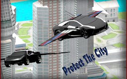 Flying Police Car 3D media 3