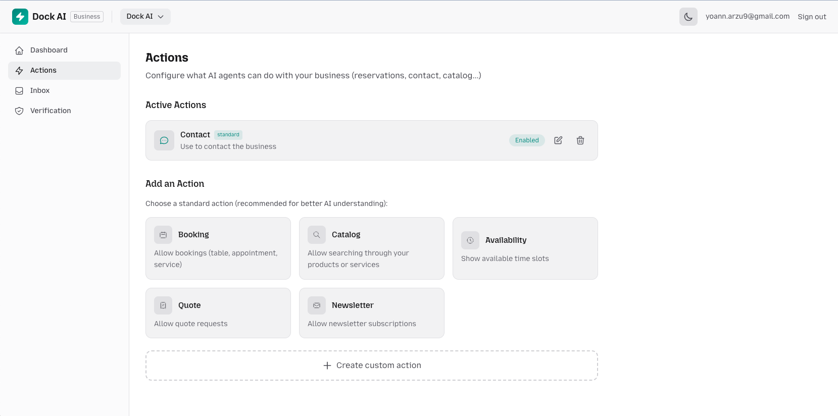 Dock AI - Screenshot 2 showing product features and functionality