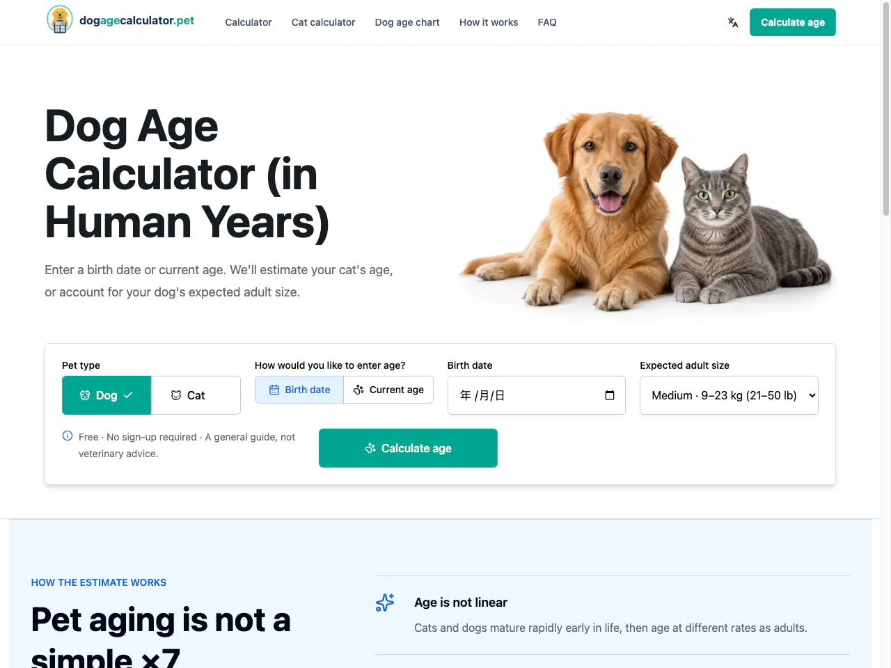 Dog Age Calculator gallery image