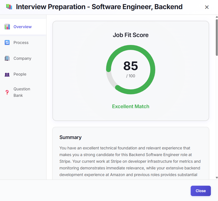 JobsReadyAI - Screenshot 2 showing product features and functionality