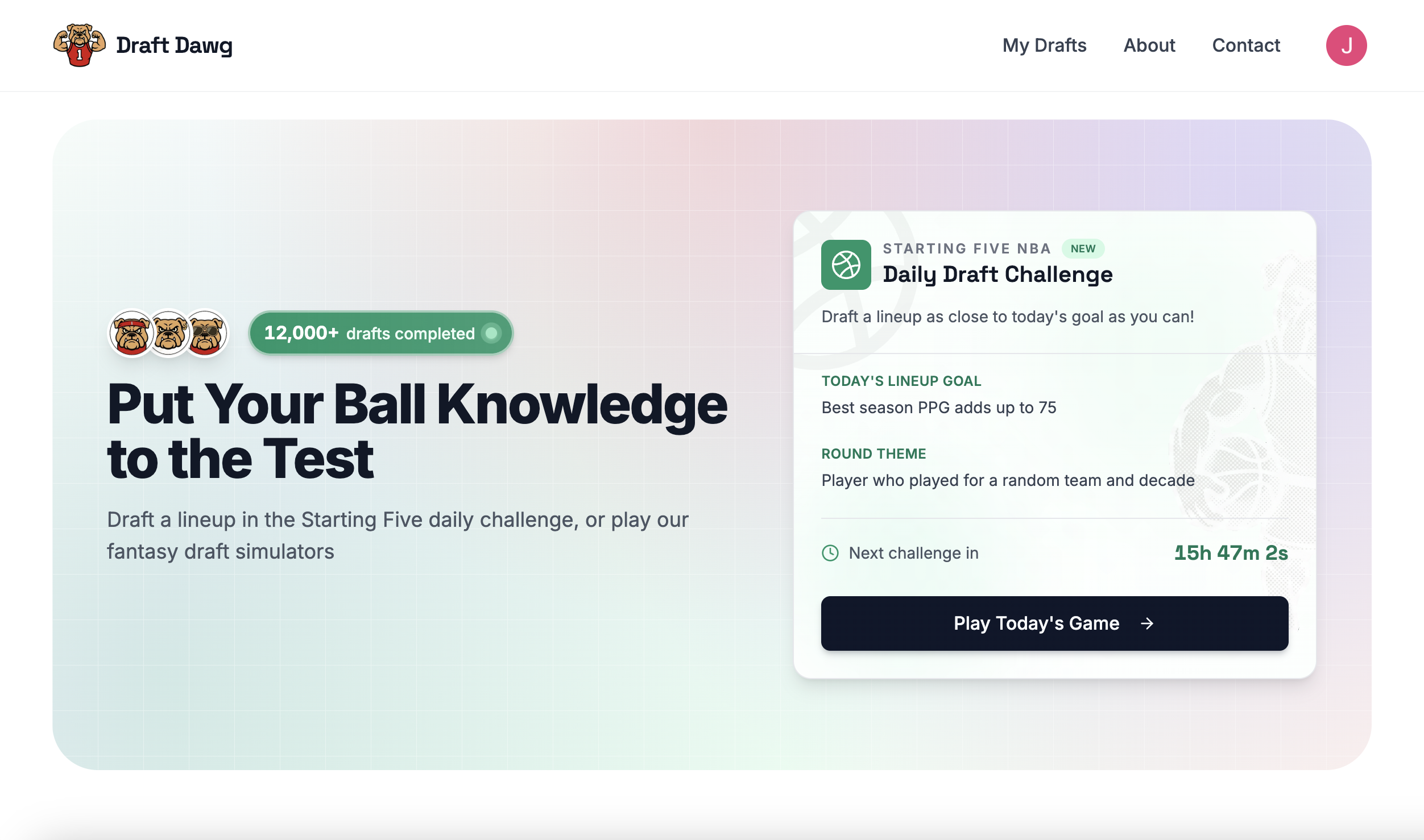 Daily NBA Draft Challenges gallery image