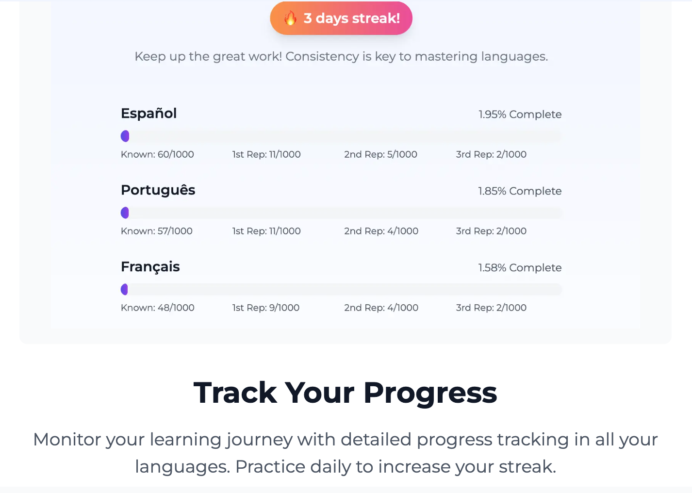 PolyglotTrainer - Train multiple languages with parallel vocabulary cards media 7