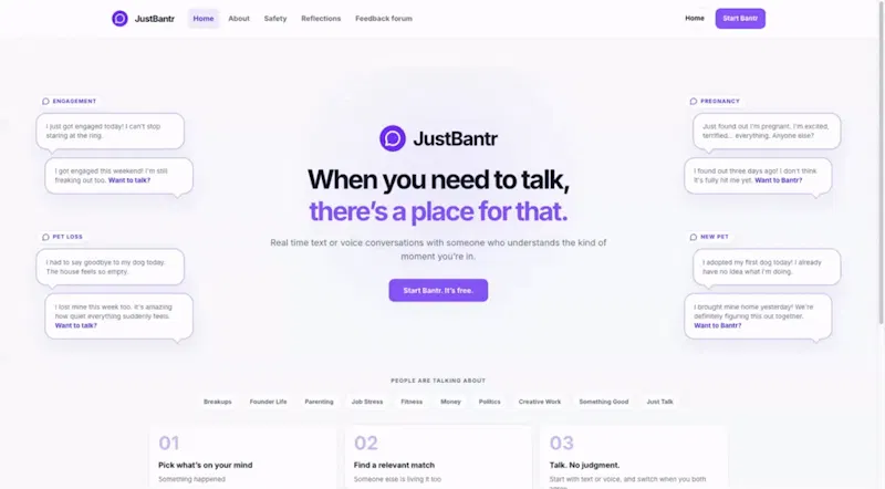 JustBantr screenshot 1 (video preview)