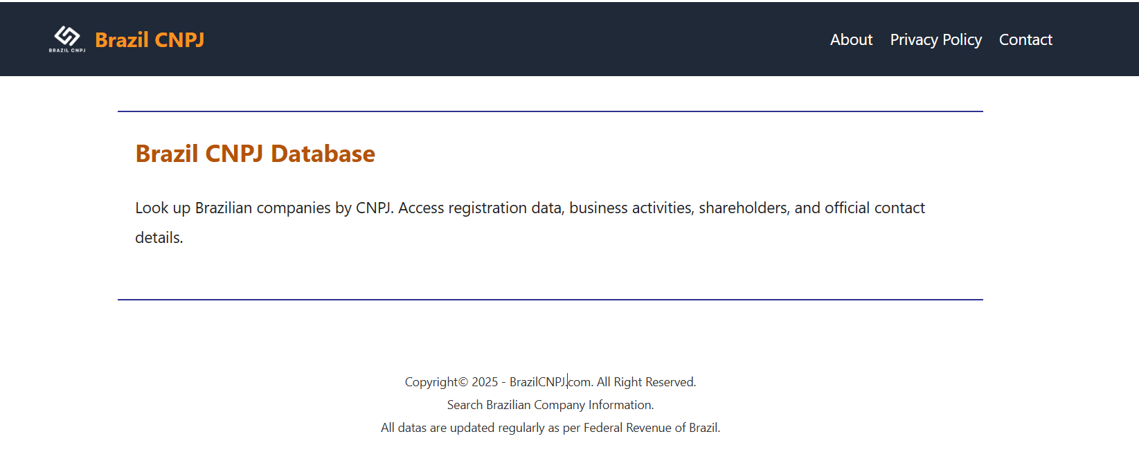 Brazil CNPJ Lookup gallery image