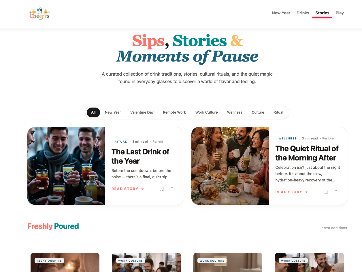 Cheerrs- Drinks,Stories & Shared Moments gallery image
