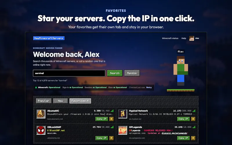 NewMinecraftServers screenshot 4