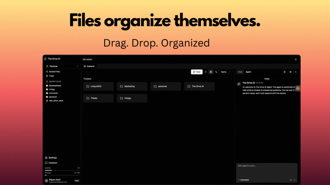 The Drive AI - Main screenshot showing features and interface