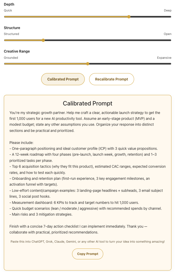 PromptCalibrator.ai media 4