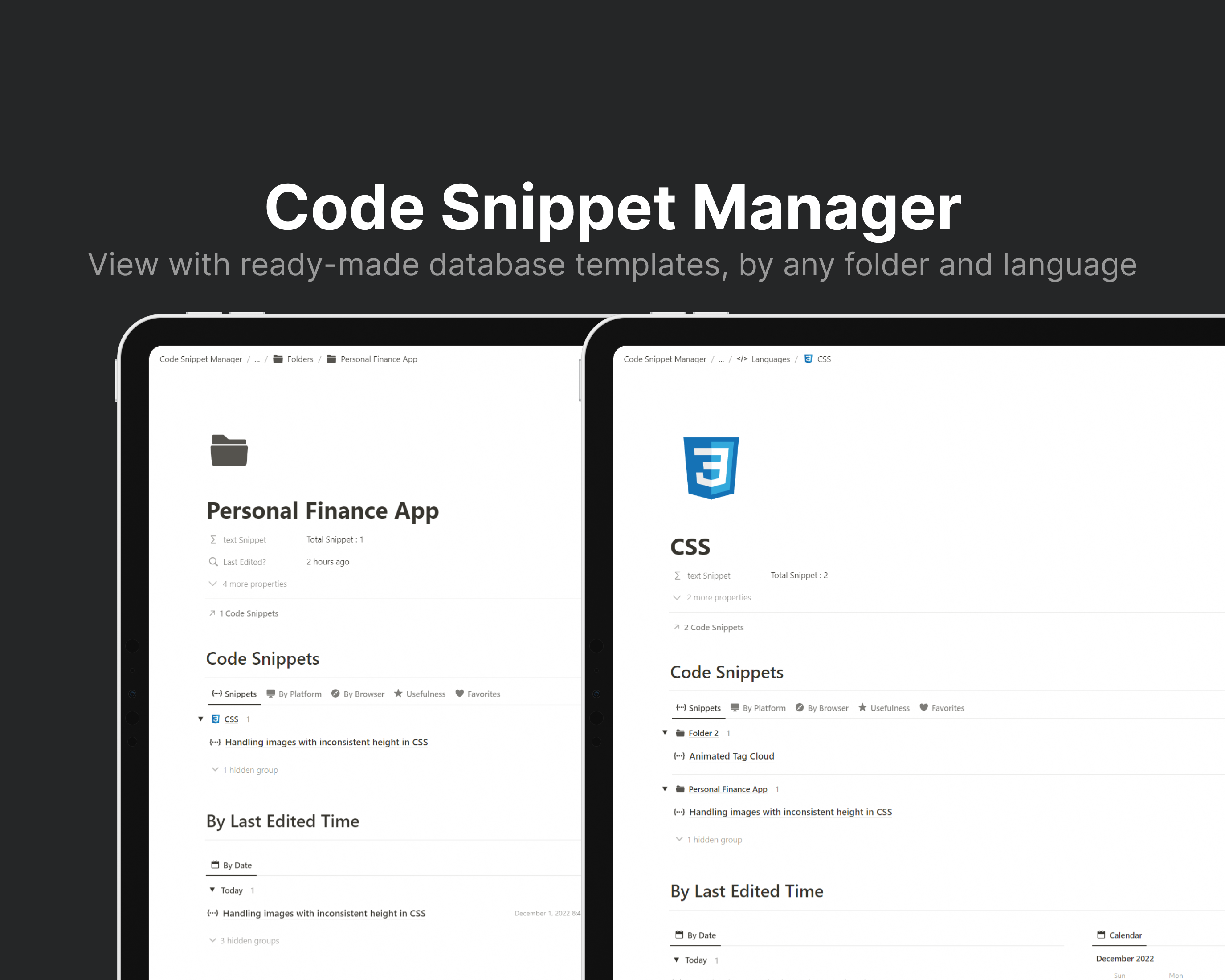 Code Snippet Manager Medien 4