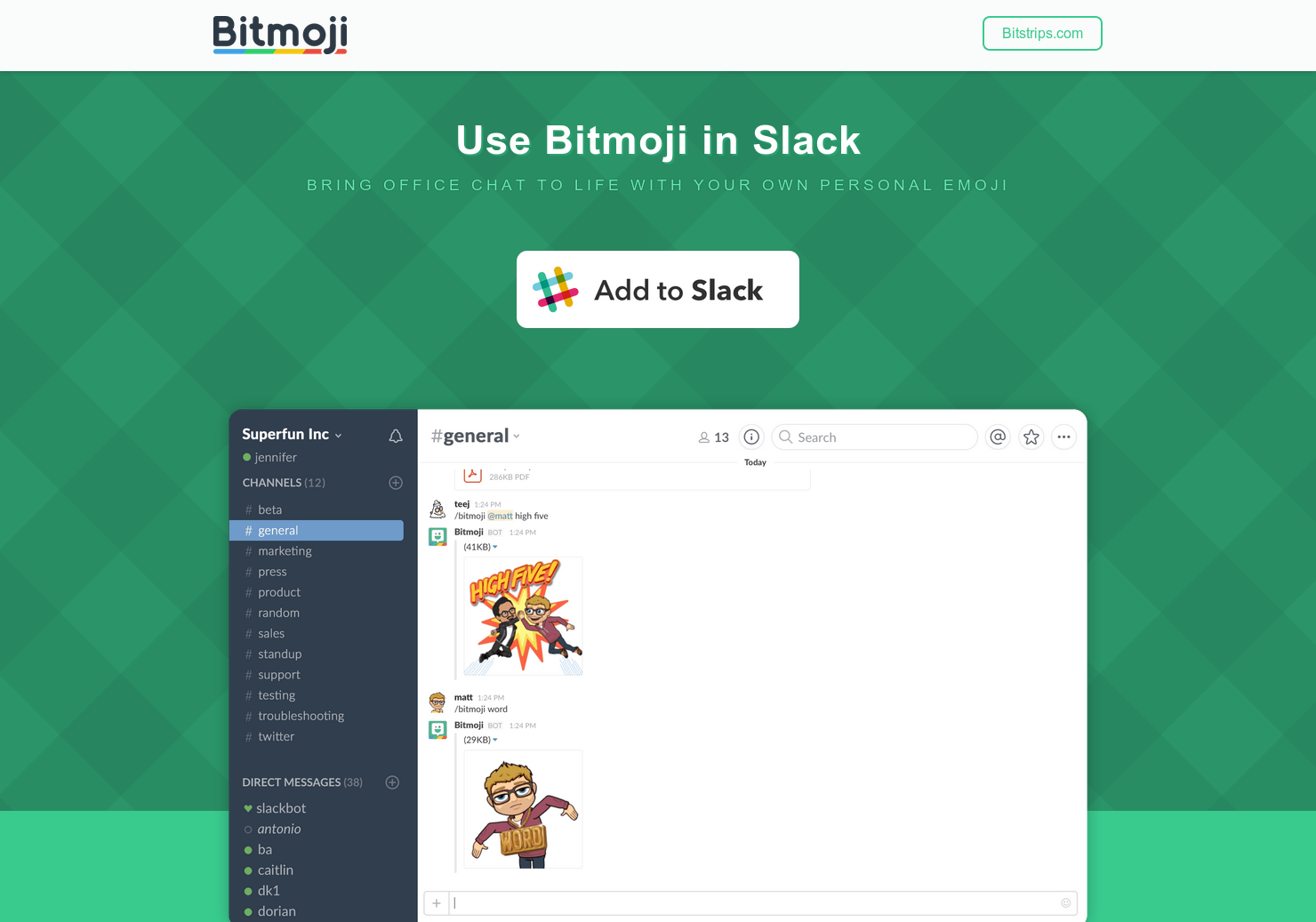 Featured image of post Bitmoji Slack Commands