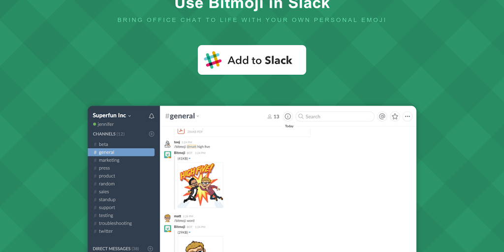 Featured image of post Bitmoji Slack Commands