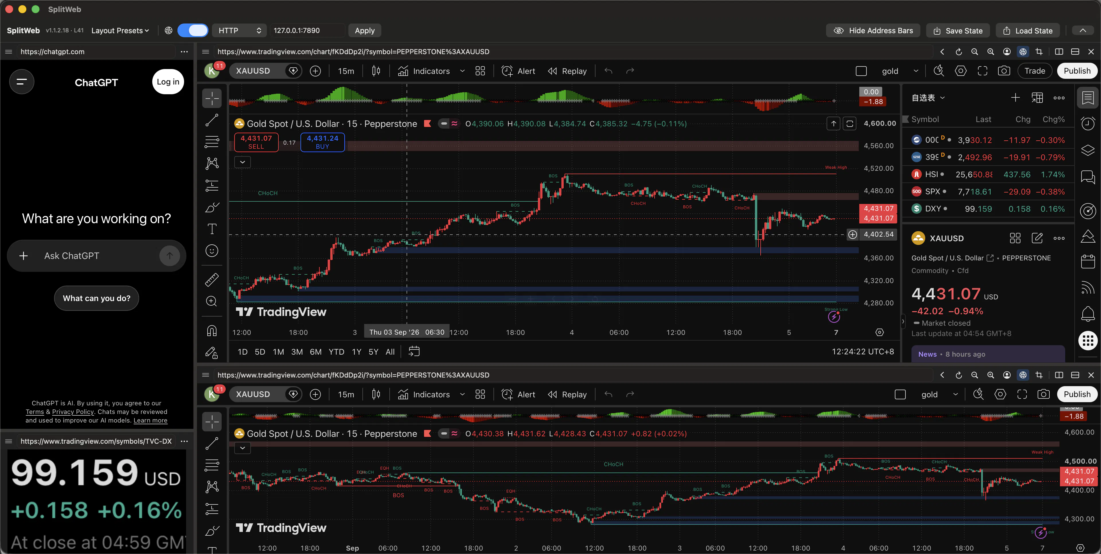 SplitWeb screenshot