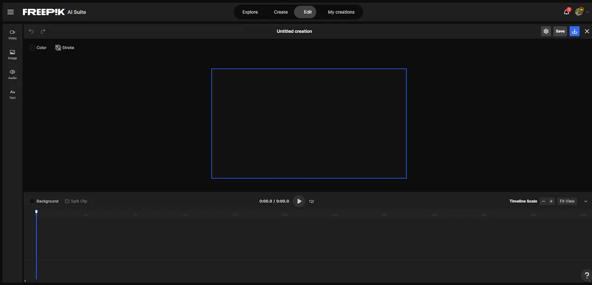 Freepik Video Editor