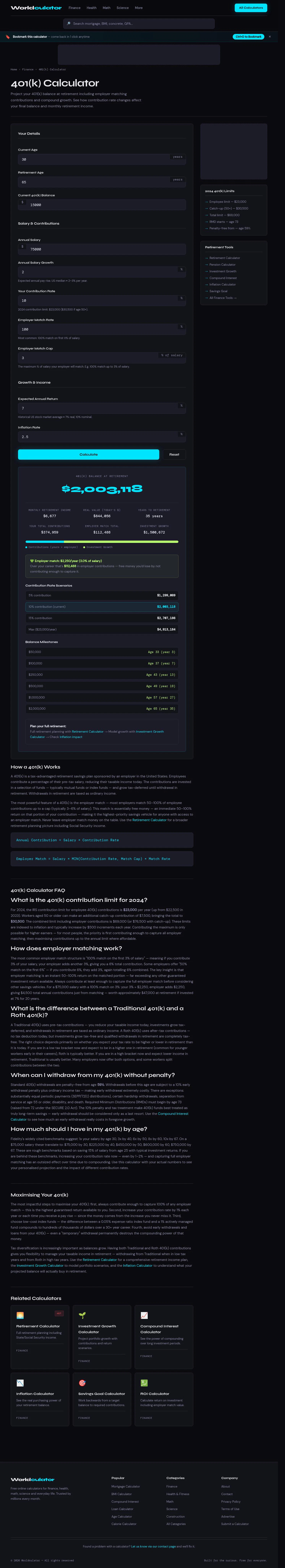 Worldculator screenshot 2