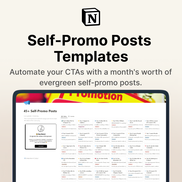 45+ Self-Promo Posts Templates media 4