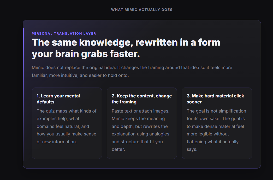 Mimic — Learn anything 10x fast gallery image
