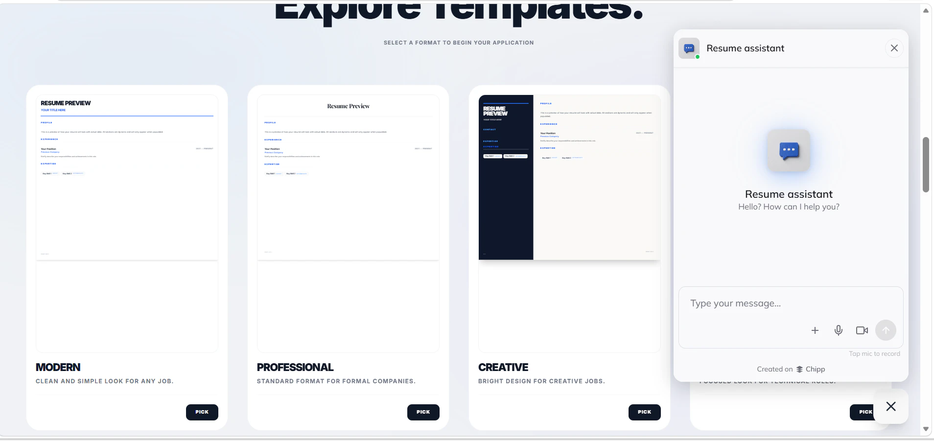 Free Online Resume Builder screenshot 1