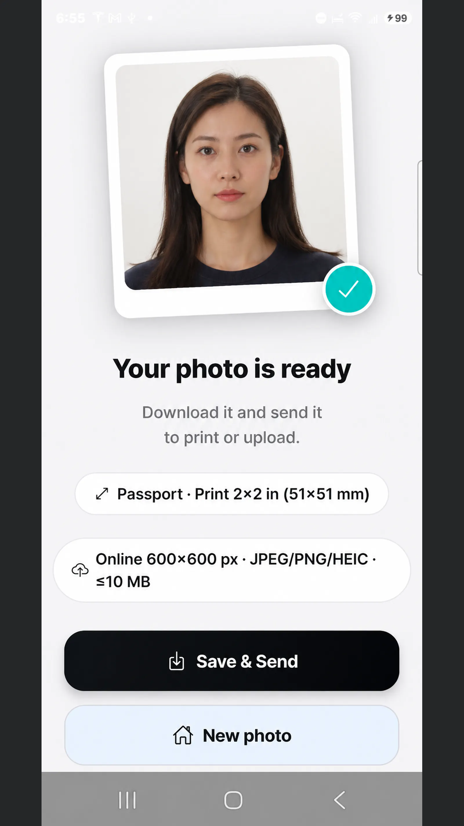 PhotoSpec Passport screenshot 2