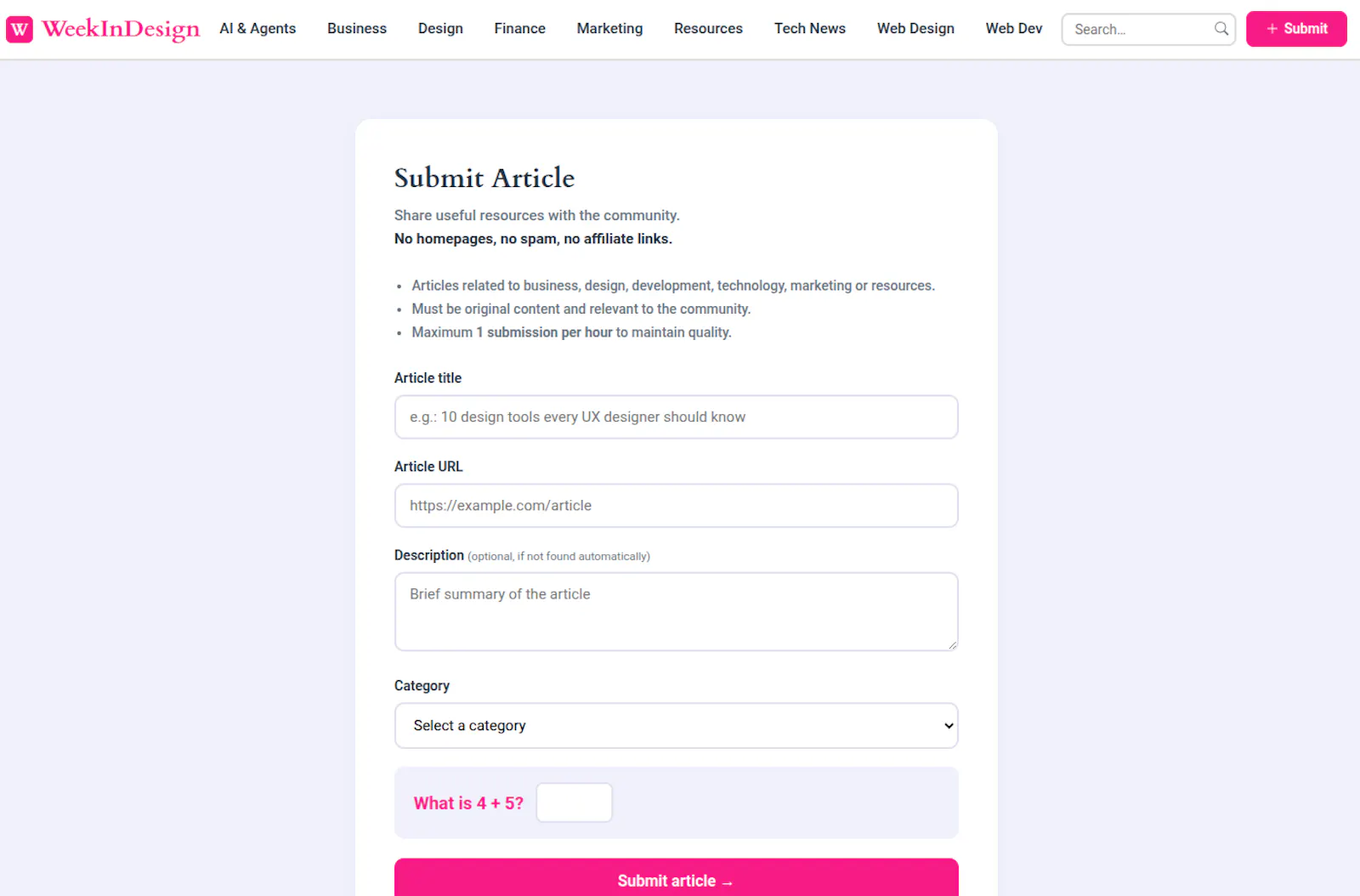 Week in Design screenshot 2