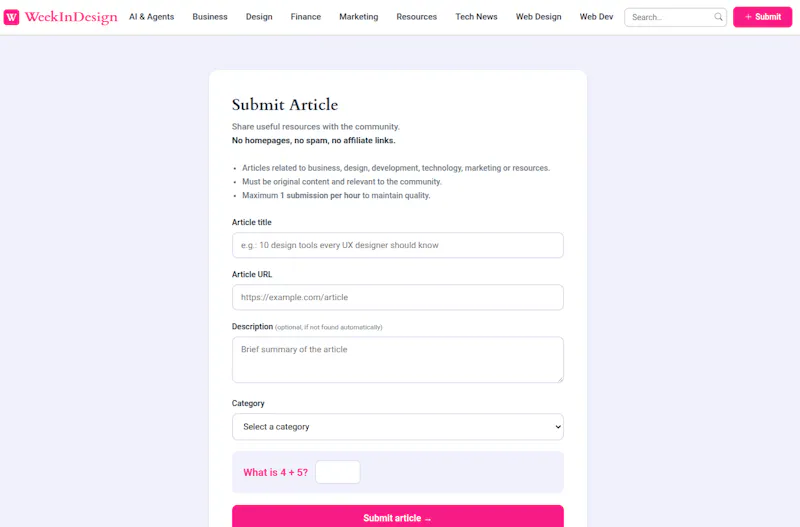 Week in Design screenshot 2