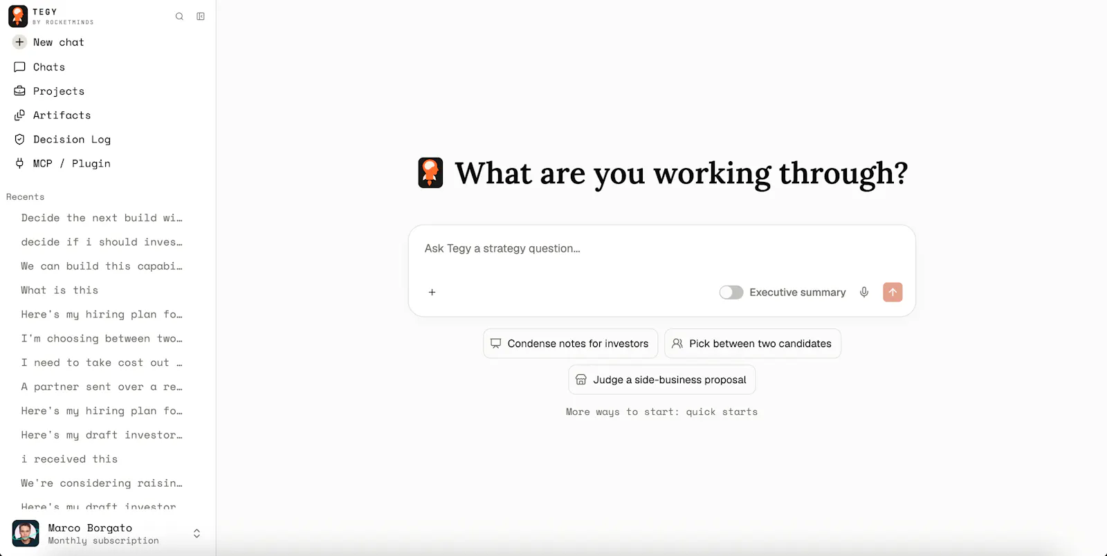Tegy screenshot 1