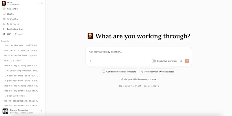 Tegy screenshot 1