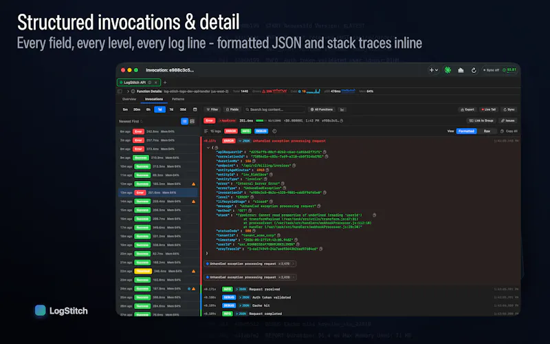 LogStitch screenshot 4
