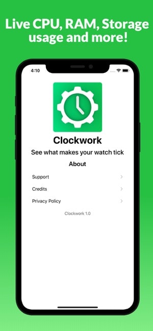 Clockwork - Apple Watch Statistics gallery image