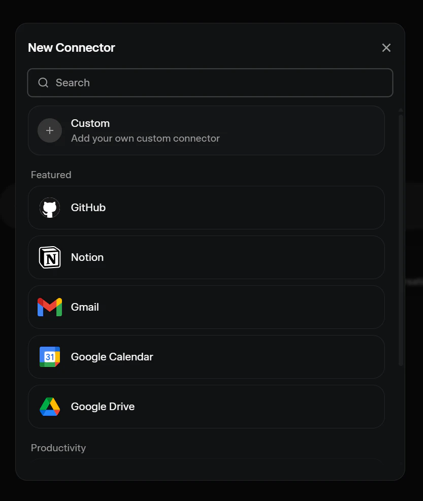 Grok Connectors screenshot 3