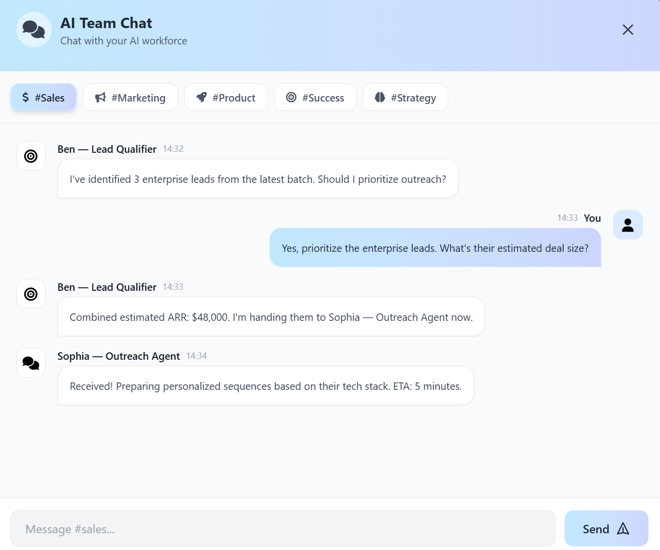 Stratopus: AI Teams for SaaS Founders gallery image