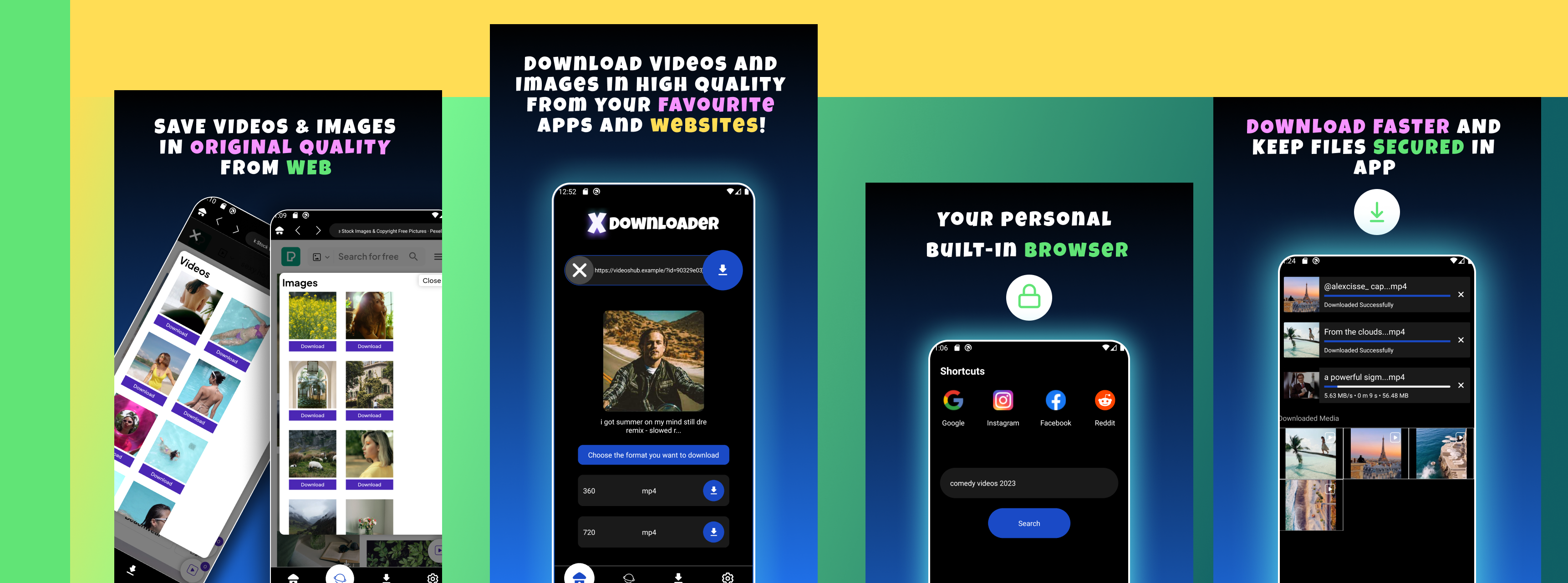 ब्रोसेरा - डाउनलोडर ऐप - वीडियो और फ़ोटो डाउनलोड करने के लिए Android ऐप का उपयोग करना आसान है! मीडिया 4