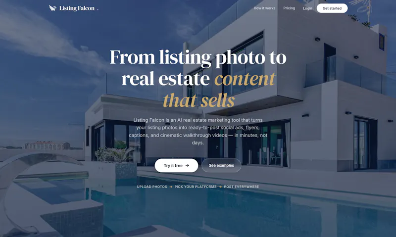 Listing Falcon screenshot 2
