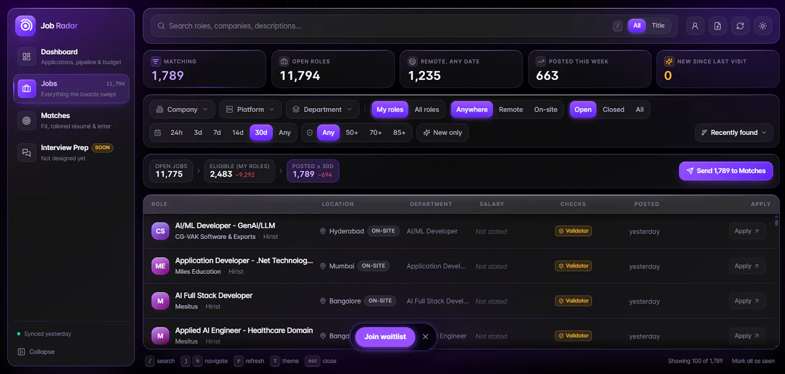 Job Radar screenshot 3