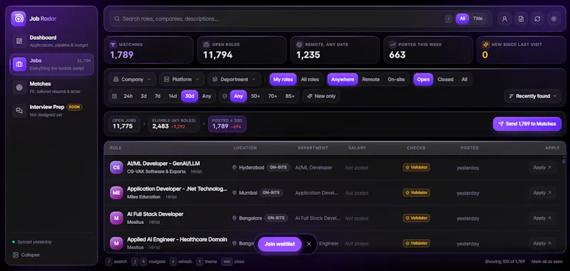 Job Radar screenshot 3