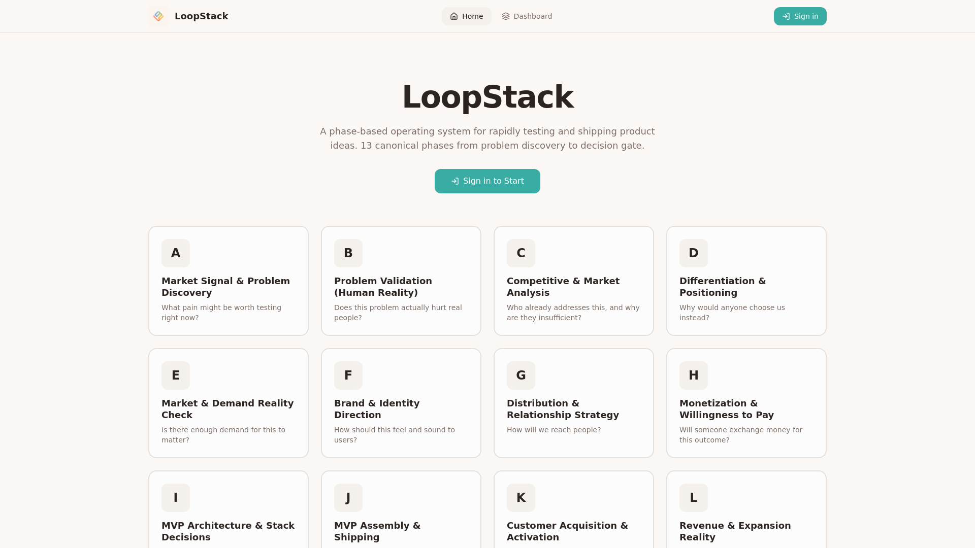LoopStack - Main product screenshot demonstrating key features and user interface