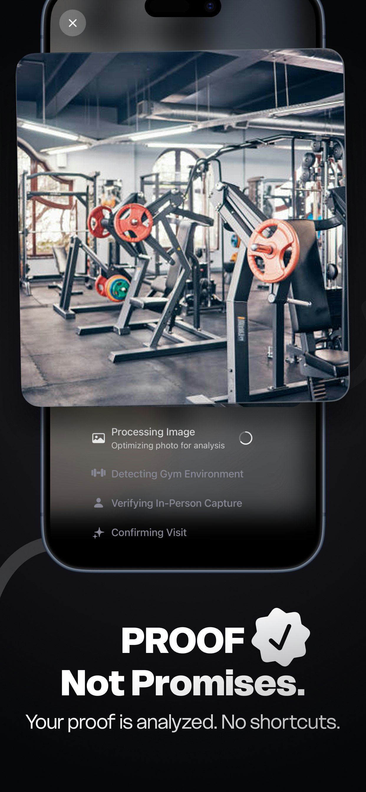 GymProof: Gym Accountability - Screenshot 3 showing product features and functionality