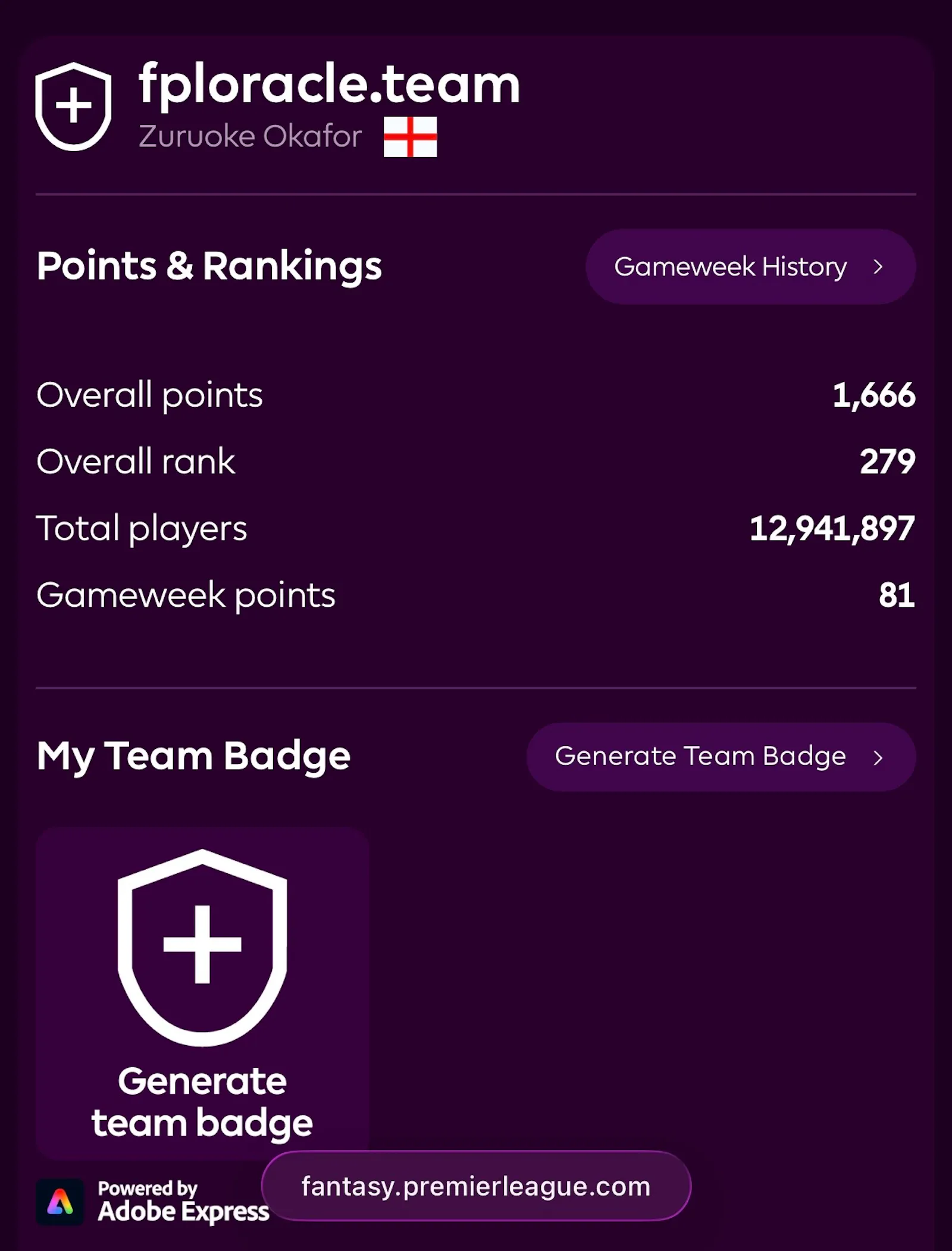 FPL Oracle screenshot 3