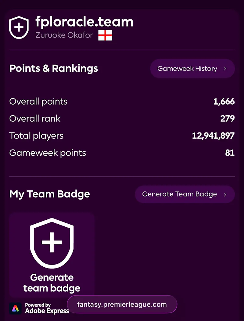 FPL Oracle screenshot 3