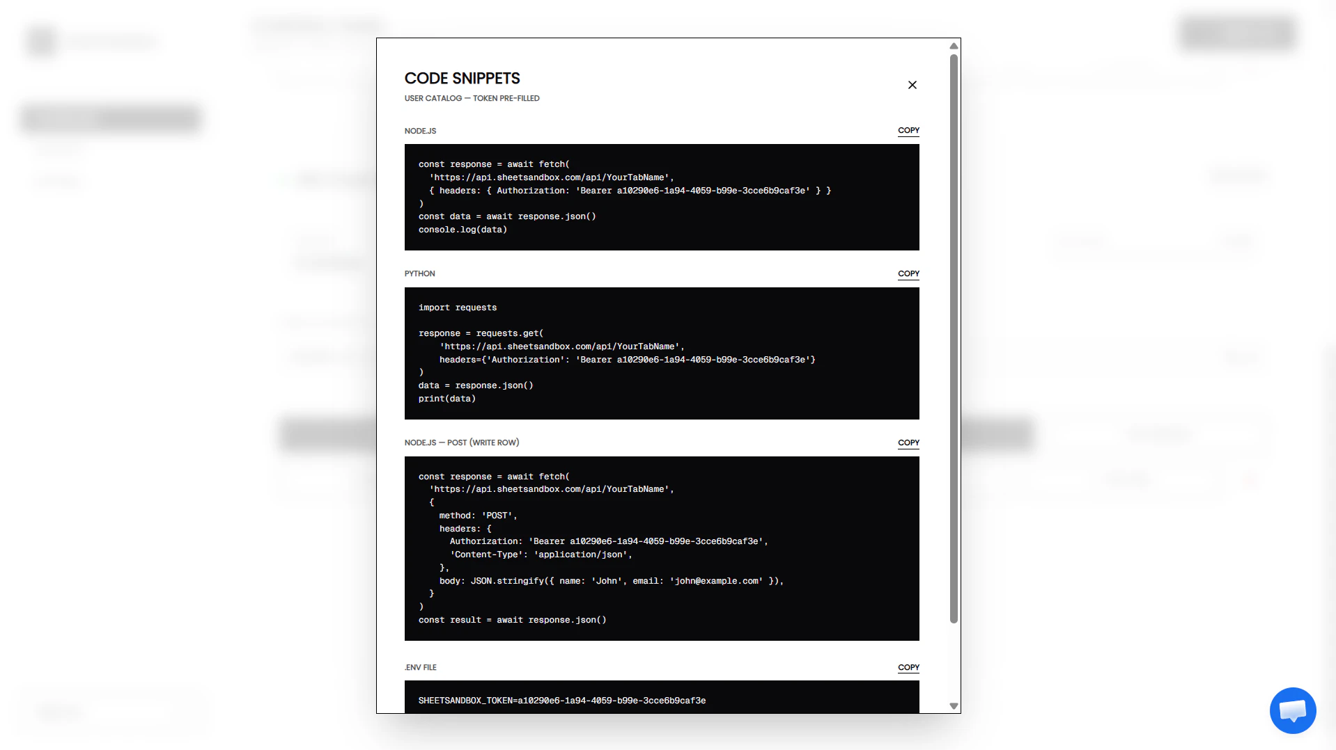 SheetSandbox 2.0 screenshot 4